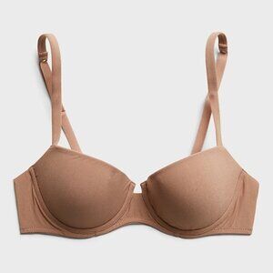 NEW Cosabella Nude Beige Aire T-Shirt Bra Detachable Straps Convertible